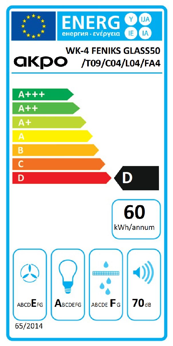 Akpo WK-4 Feniks Glass Eco 60cm Black
