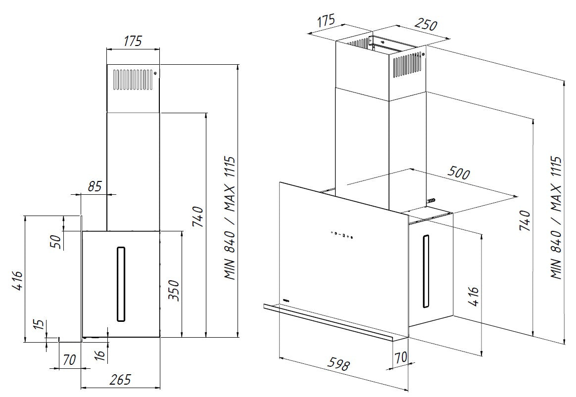 Akpo WK-9 Crystal Pro 60cm black