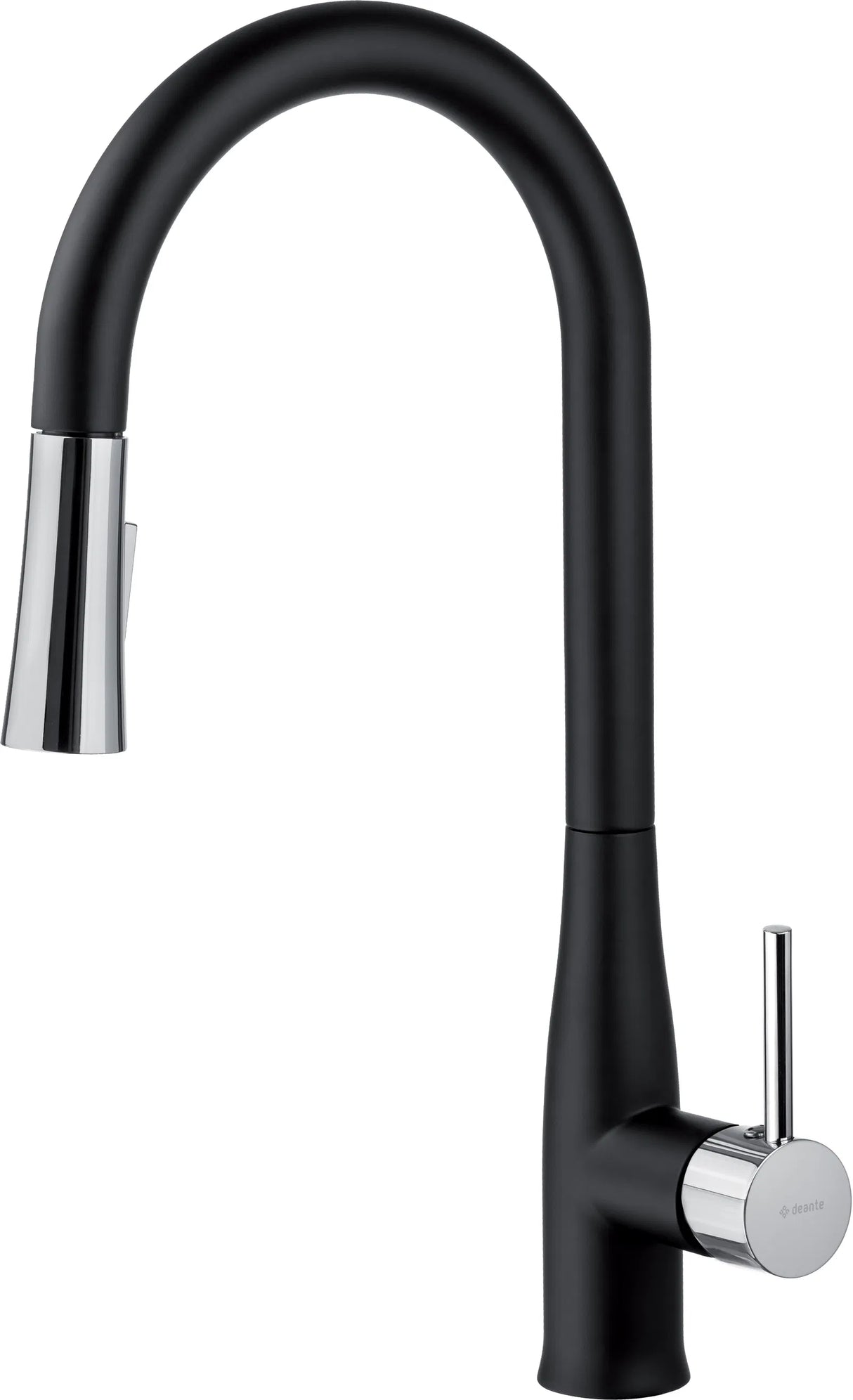 Deante BDH_B720 Lukrecja Kitchen Tap with Pull Out (Nero and Chrome)