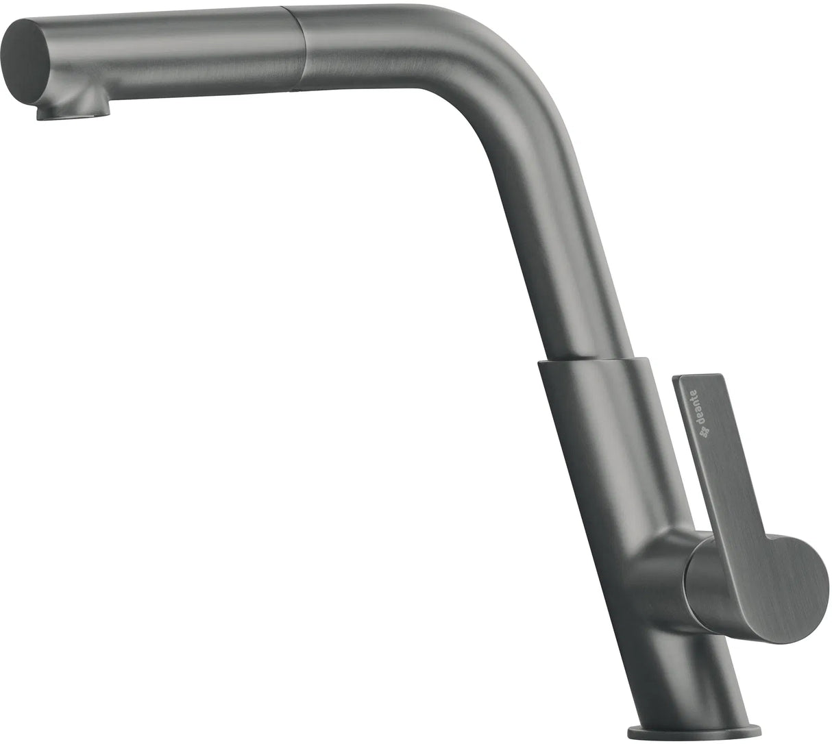 Deante BQS_D73M Silia Mixer with Rectangular Spout and Pull-Out (Titanium)