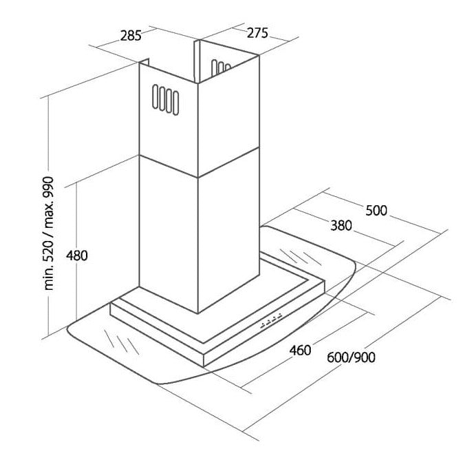 Akpo WK-10 Mirage 60cm Black